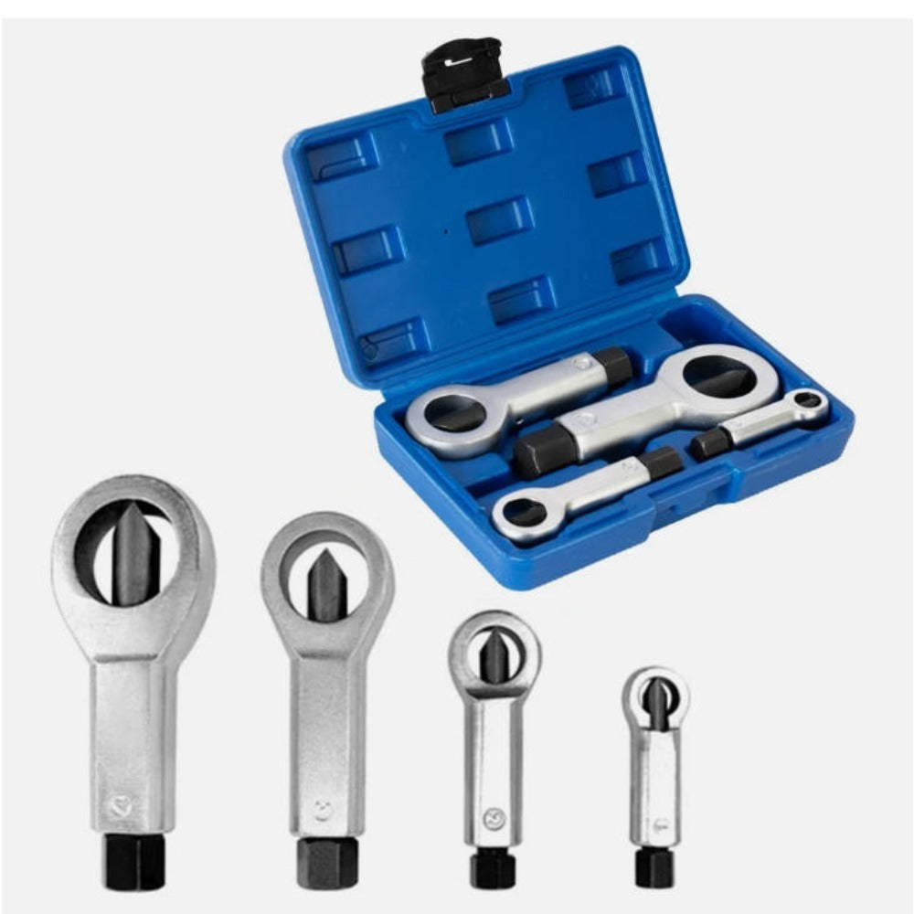 Support pan European shipping--Tools 4pcs Heavy-Duty Nut Splitter Set - Multifunctional Metal Tool For Removing Broken