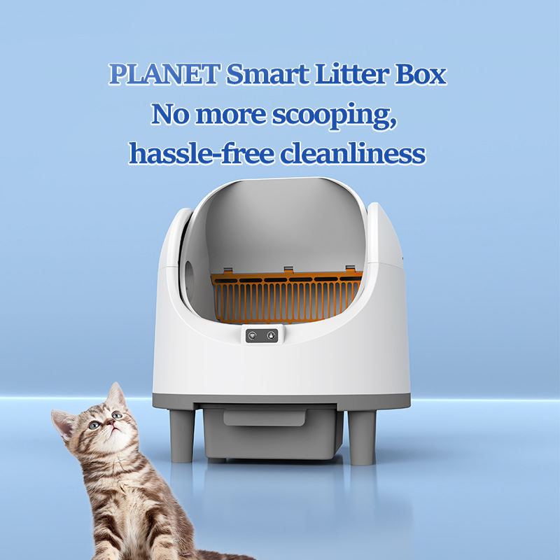 Smart, Fully Enclosed Automatic Cat Litter Box