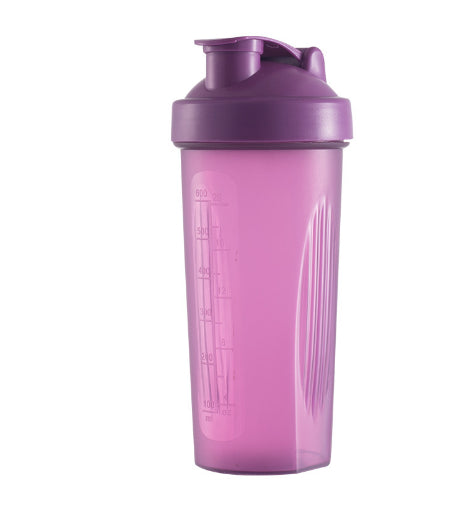 600ml Shaker Bottle For Smoothies And Protein Powder Measuring Cup Outdoor Fitness Water Bottle