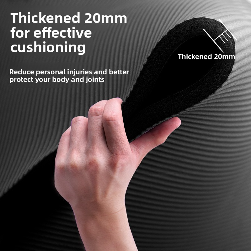 Non-slip, Extra-long, Extra-wide And Extra-thick Yoga Fitness Mat For Home And Gym Use