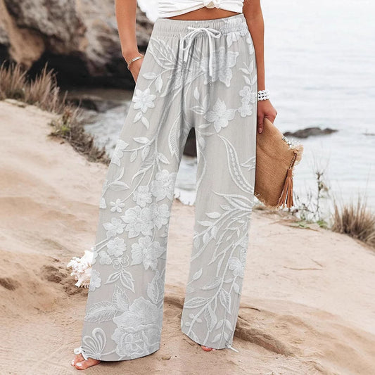 Womens Printed High-Waisted Casual Yoga Pants