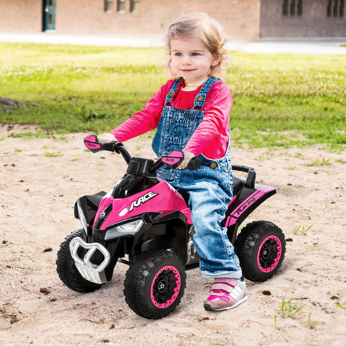 Ride On Toy For Kids 4 Wheel Foot-to-Floor Sliding Walking Car Toy Motorcycle Baby Walker Toddler Toys For For 18-36 Months Boys And Girls