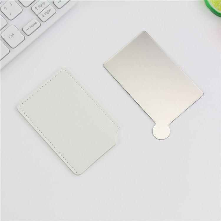 Stainless Steel Mirror Makeup Card Mirror Gift Portable Mirror