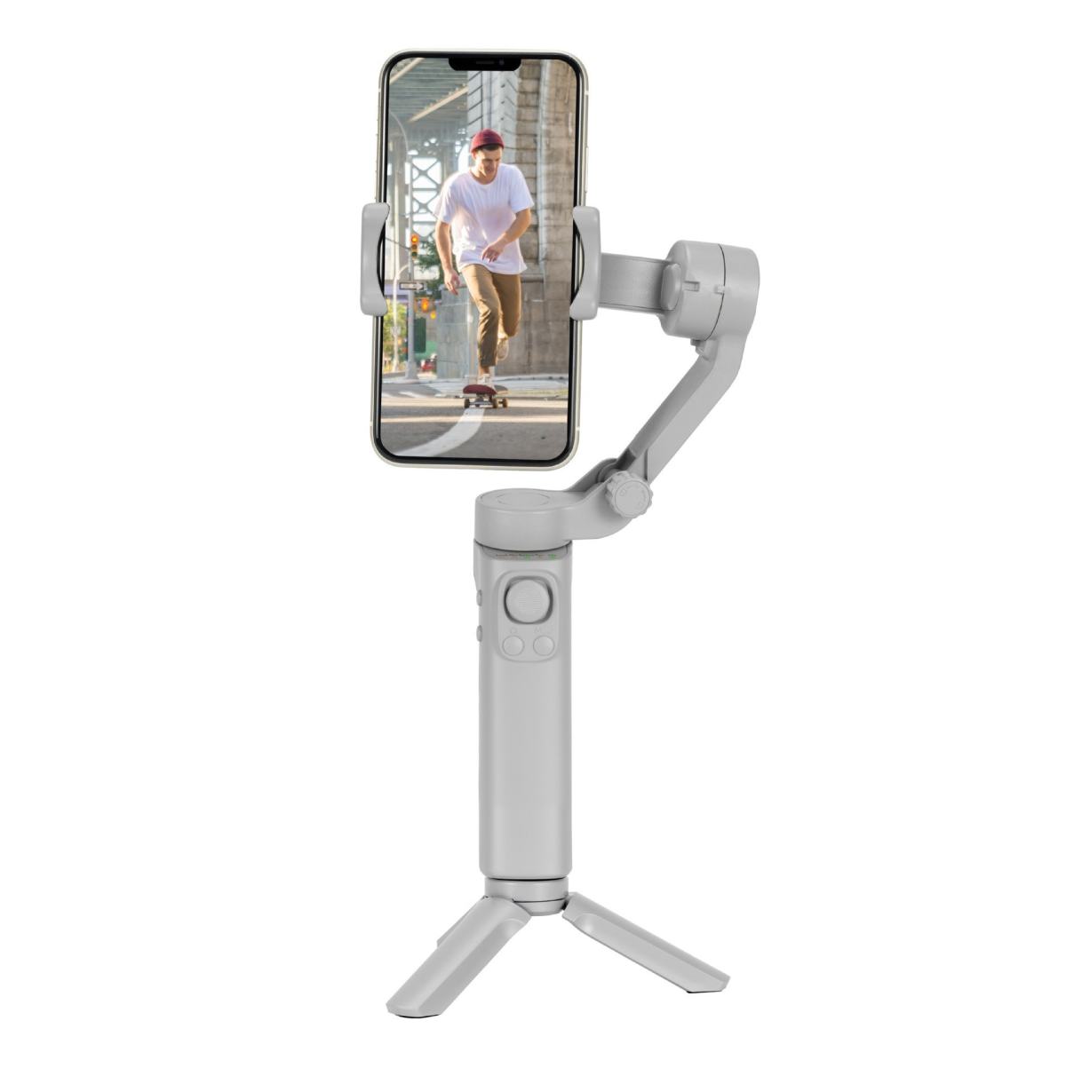 Outdoor Anti-shake Foldable Hand-held Tripod Head Mobile Phone Stabilizer