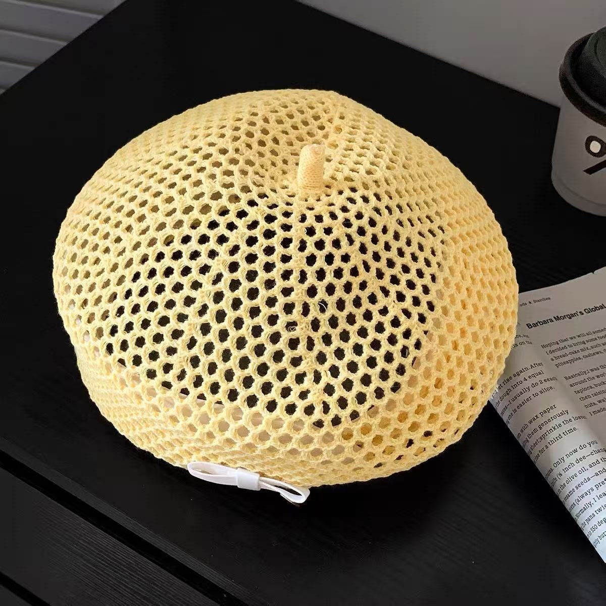 New Hollow-out Woven Beret For Women Summer Style