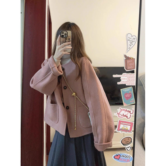 Women's Short Coat Winter Korean Drama Wear