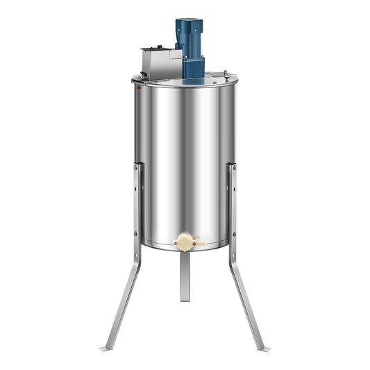 Electric Honey Extractor, 3 Frame Honey Spinner With Transparent Lid, 140W Stainless Steel Honeycomb Drum Spinner, Height Adjustable, Honeycomb Extraction Equipment For Beekeeping