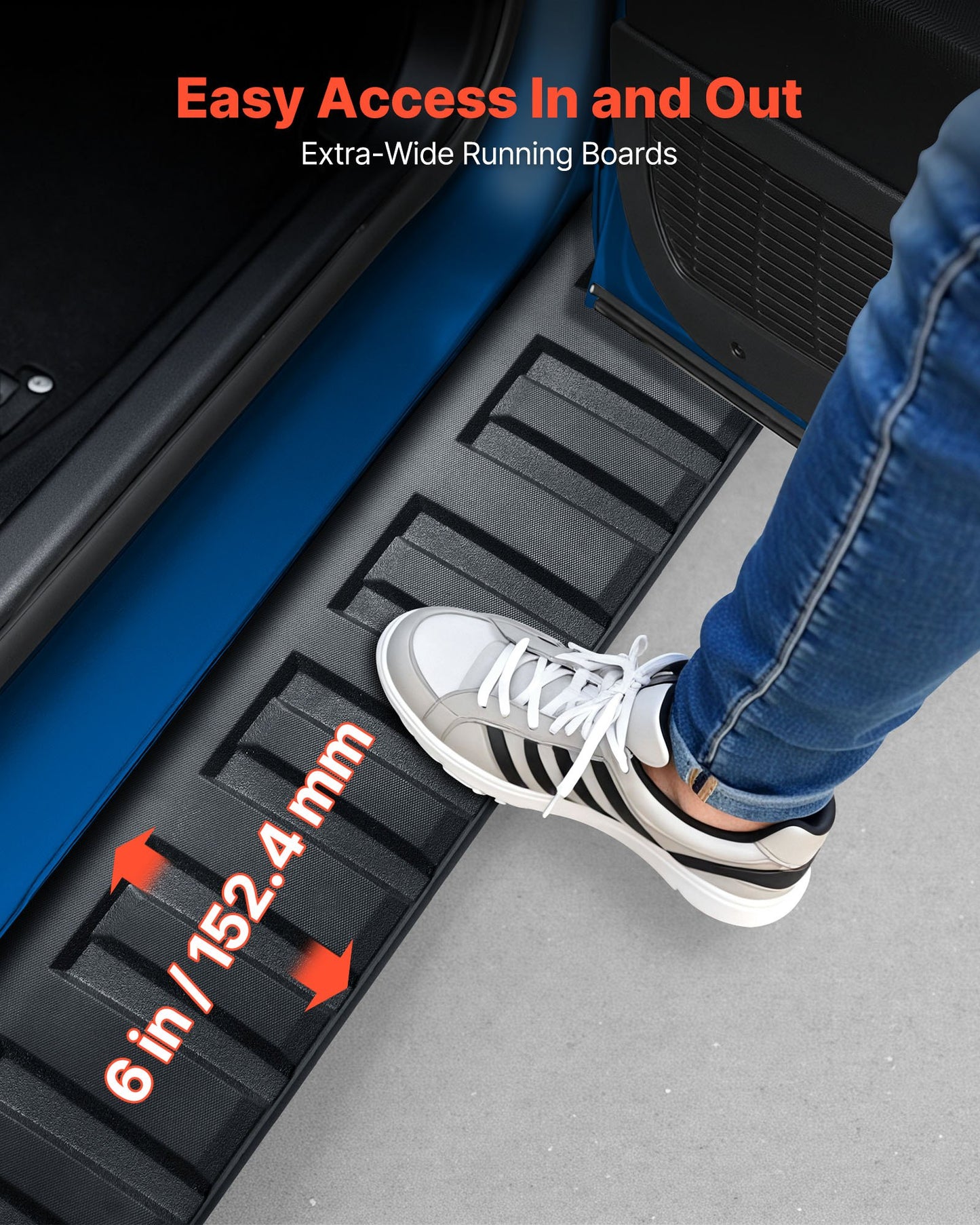 Running Boards, 6 Inches Side Steps Compatible With 2009-2018 Dodge Ram 1500 Crew Cab, 2010-2025 Dodge Ram 2500 3500 Crew Cab Not Fit 2019-2025 Ram 1500 New Body