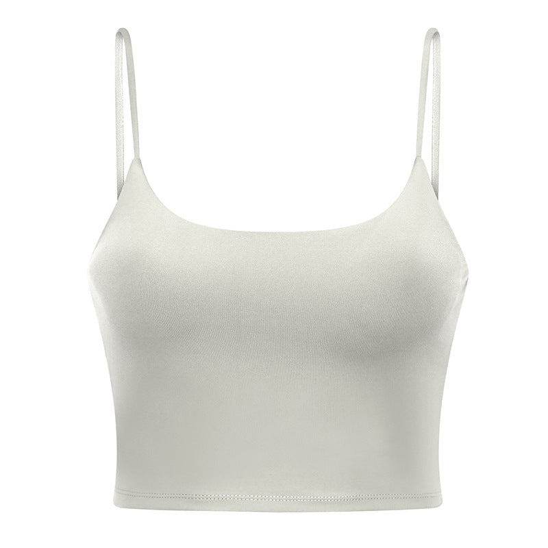 Push Up Shockproof Beauty Back Strap Sports Fitness Yoga Top With Chest Pad