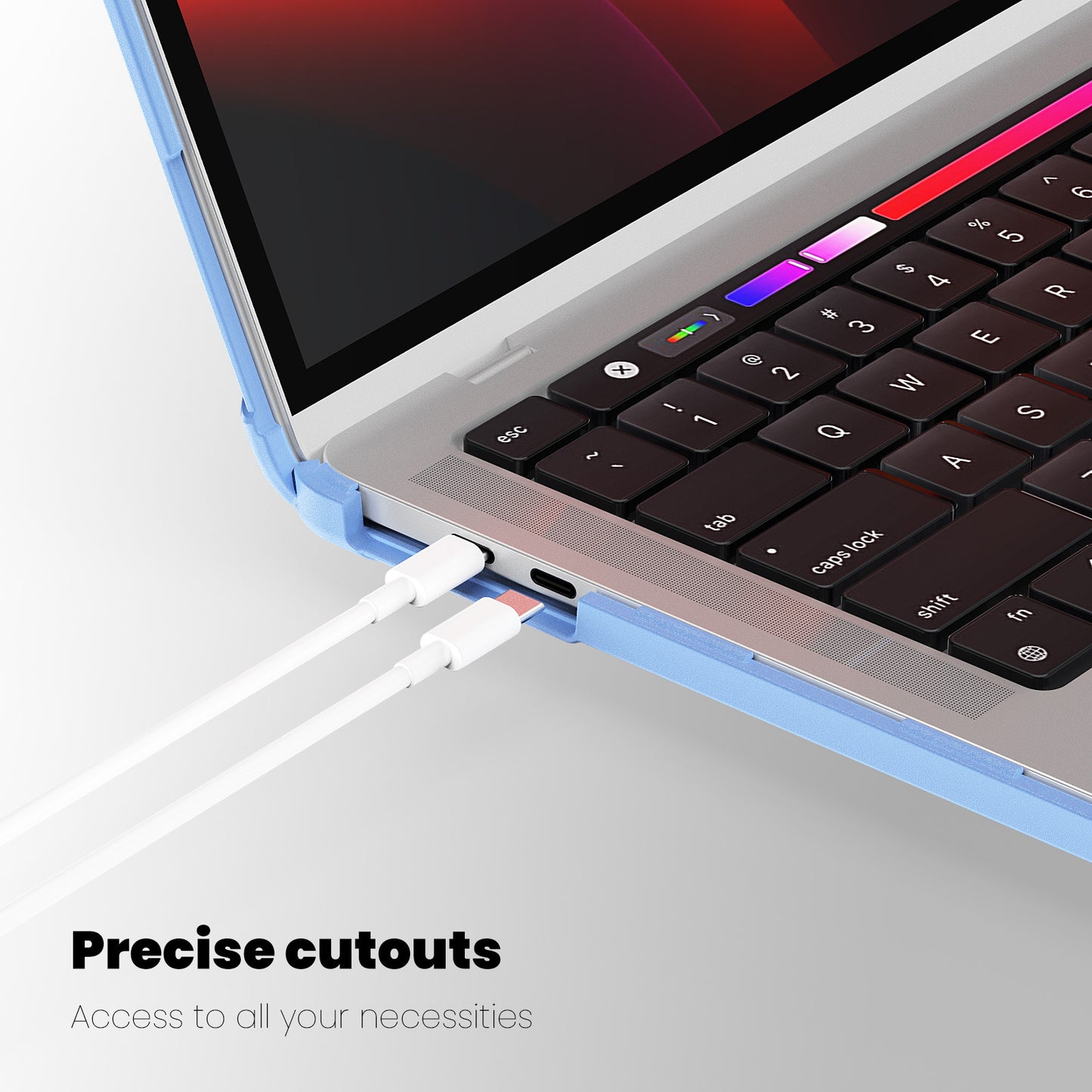 Air13 Laptop Case Transparent Frosted Cooling Bracket Anti-fall Shell