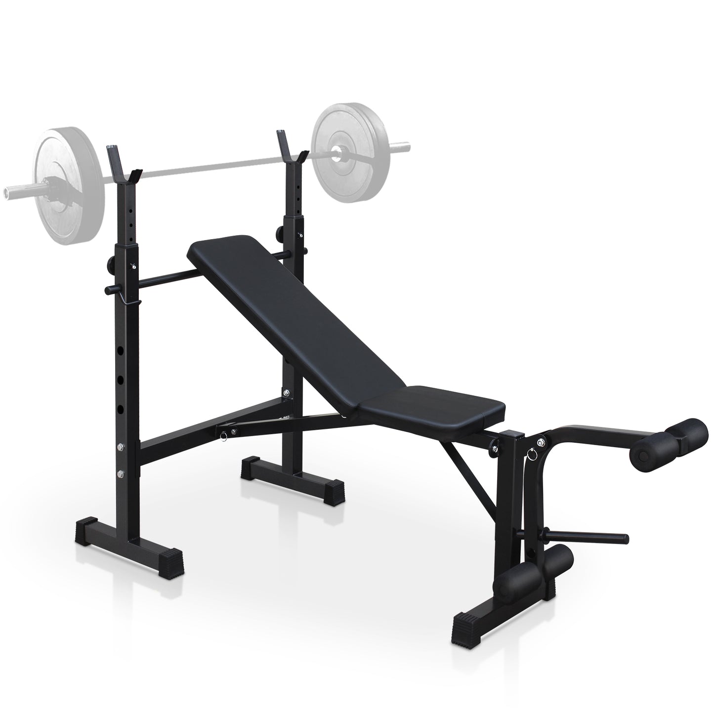 Olympic Weight Bench, Bench Press Set With Squat Rack And Bench For Home Gym Full-Body Workout