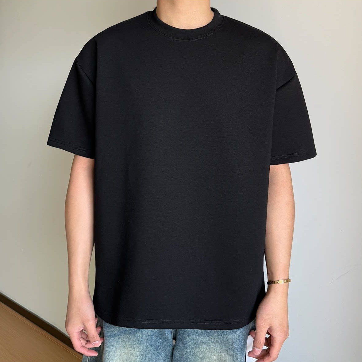 New-style Crew-neck T-shirt Loose-fitting With A Premium Feel