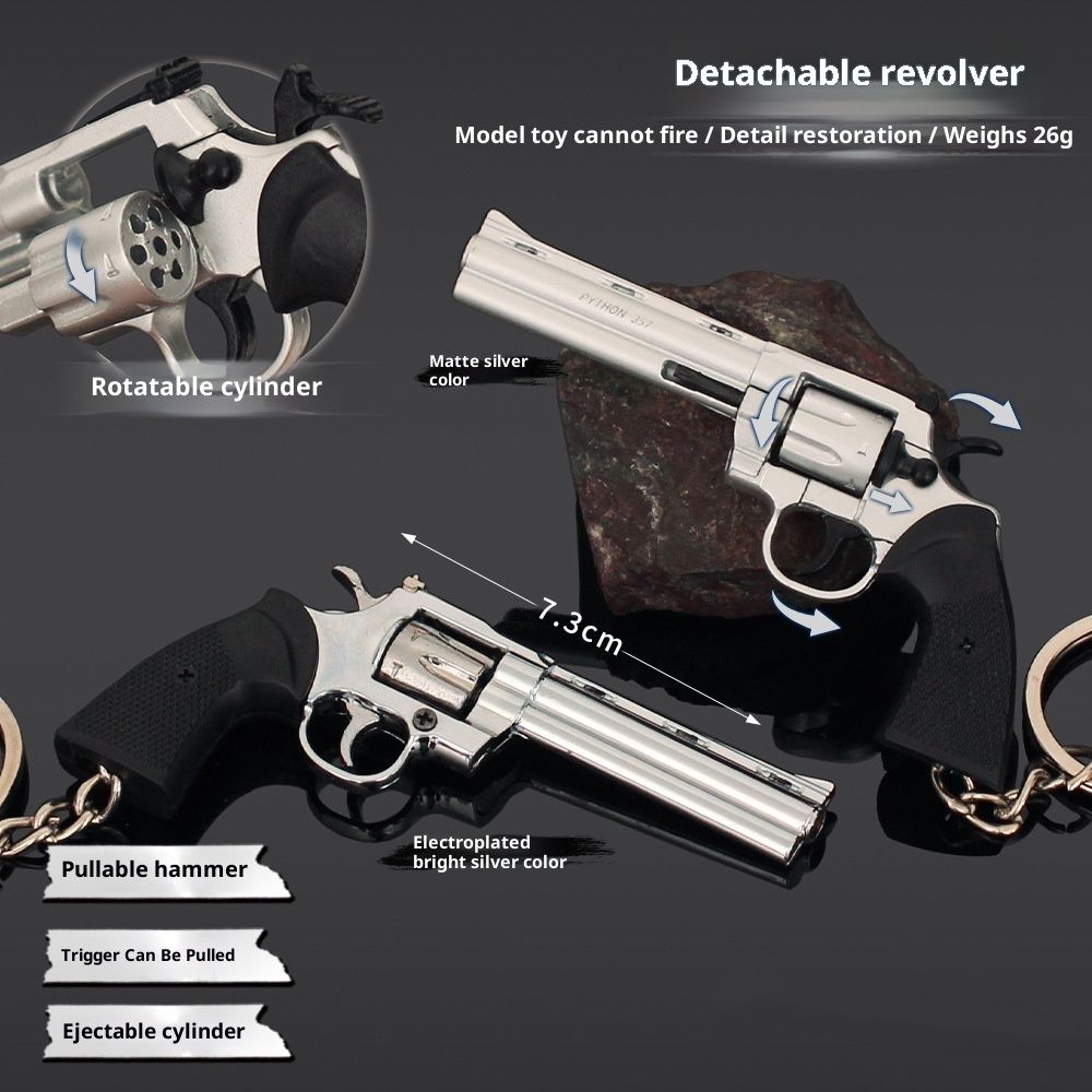 Disassembly Colt 357 Left Wheel Alloy Assembly Toys Keychain
