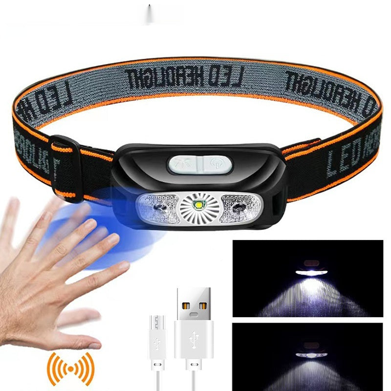 Charging Powerful Light Hand-Waving Waterproof Fishing Lamp Flashlight With Built-in Lithium Battery