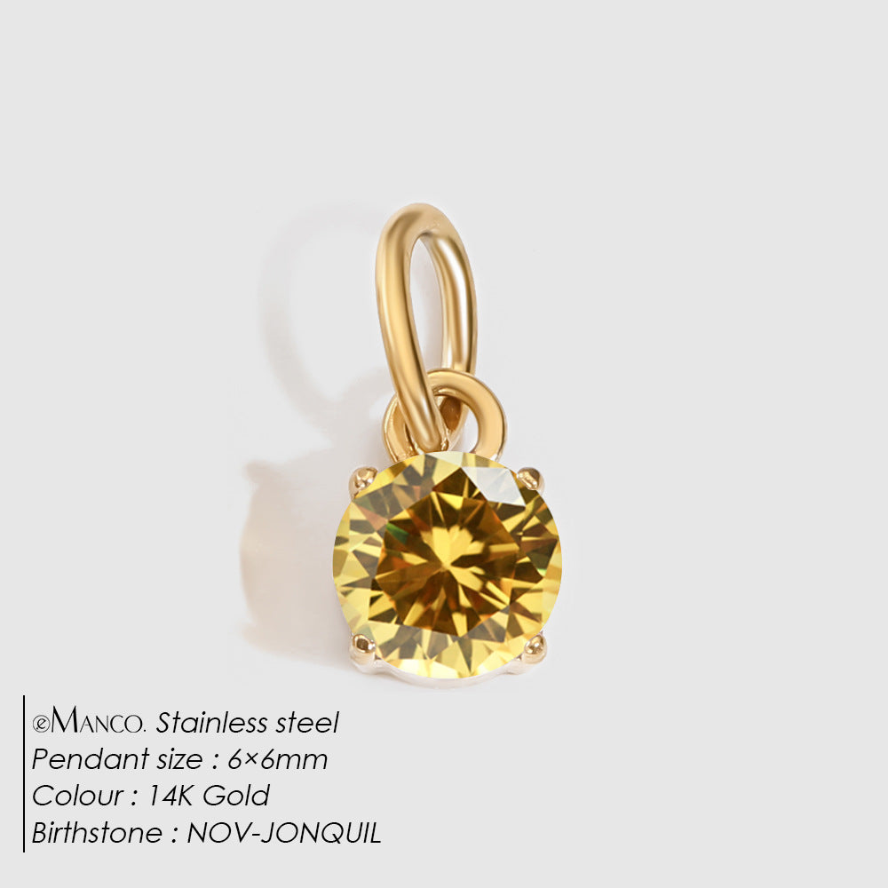 DIY Jewelry Accessories Stainless Steel Pendant Charms