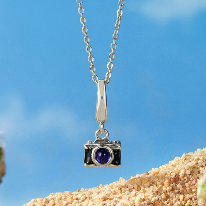 S925 Sterling Silver Clasp Adjustable Camera Pendant Beaded Diy Bracelet Accessories
