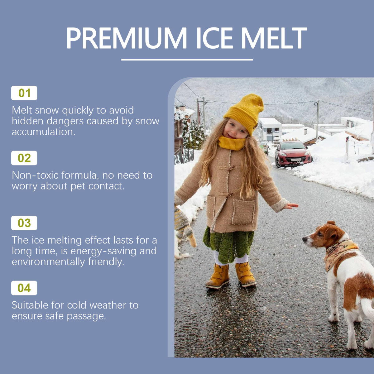 Pet-friendly De-icer