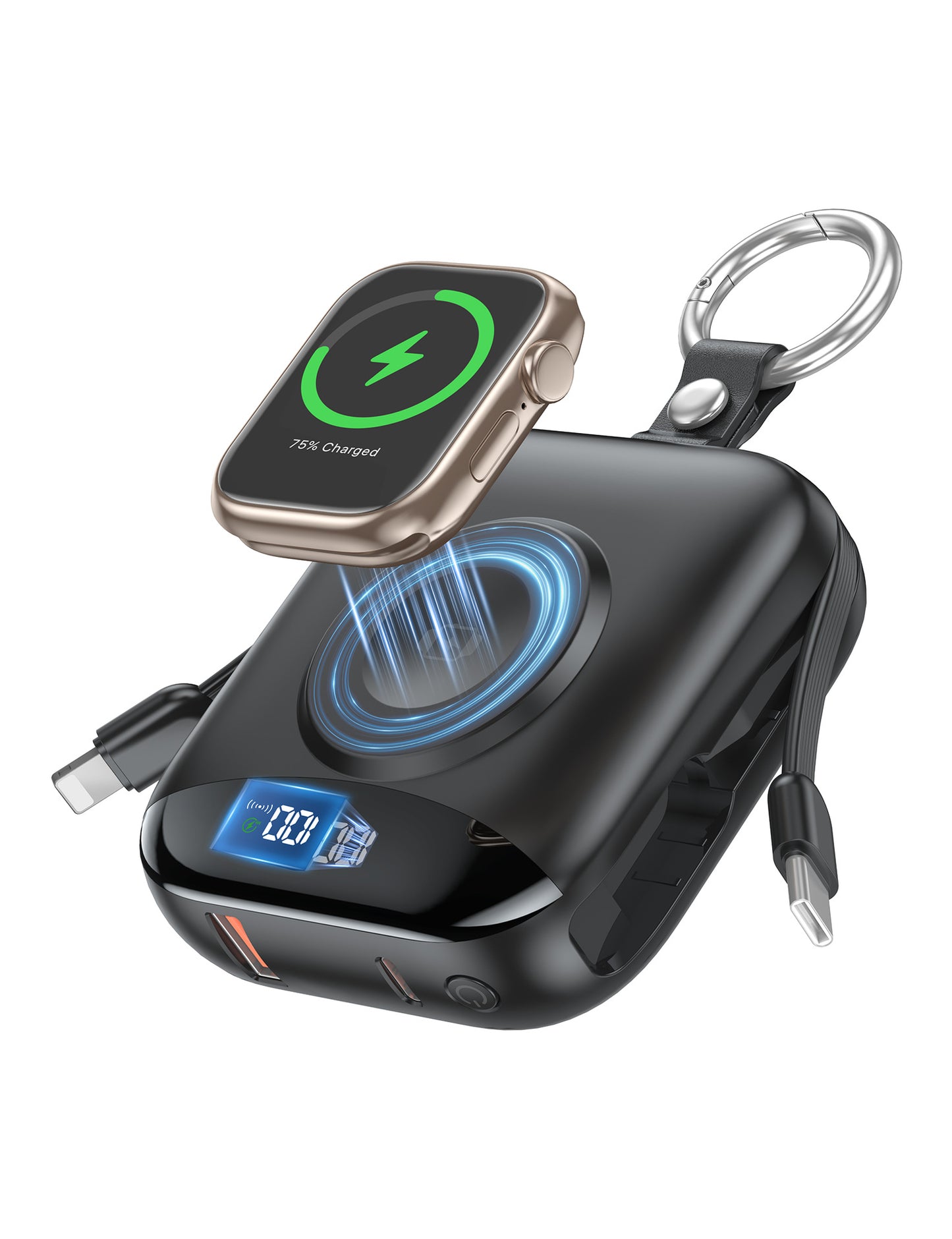 Portable Fast-charging Magnetic Wireless Power Bank For Smartwatches