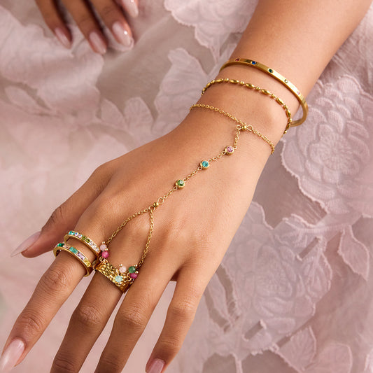 Bracelet Non-fading Zircon Finger Accessories Design Sense