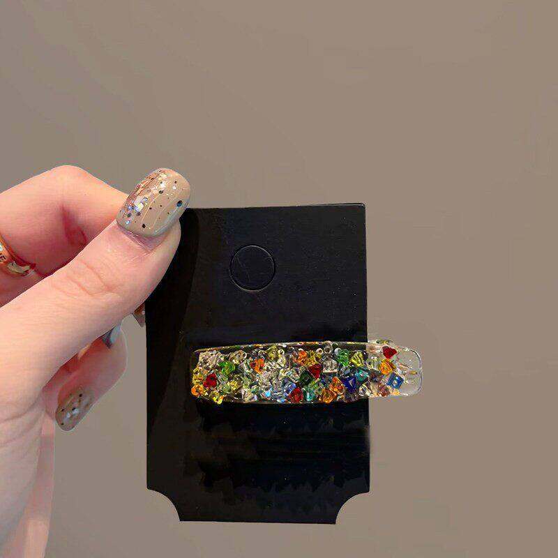 Dopamine-colored Diamond Hair Clip For Women