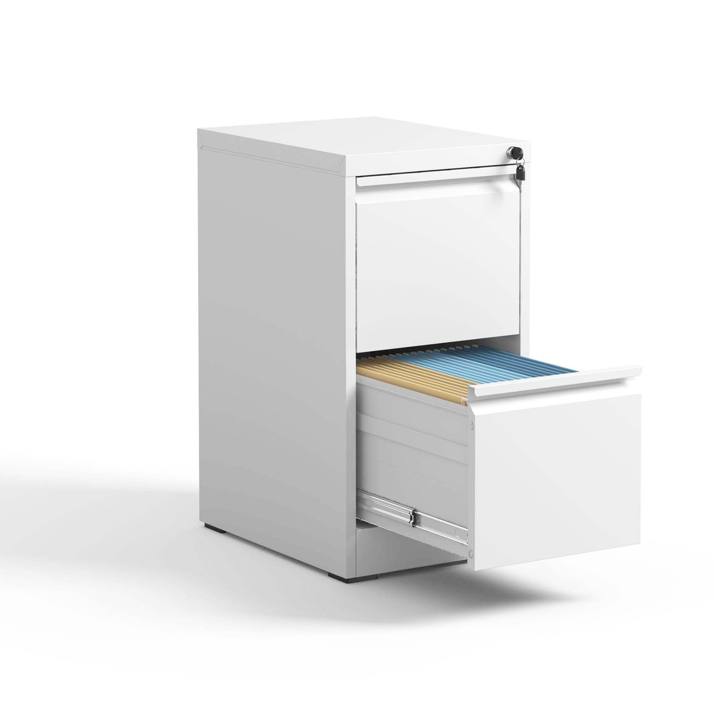 2 Drawer Metal Vertical File Cabinet With Lock Office Home Steel Vertical File Cabinet For A4 Legal Letter Size