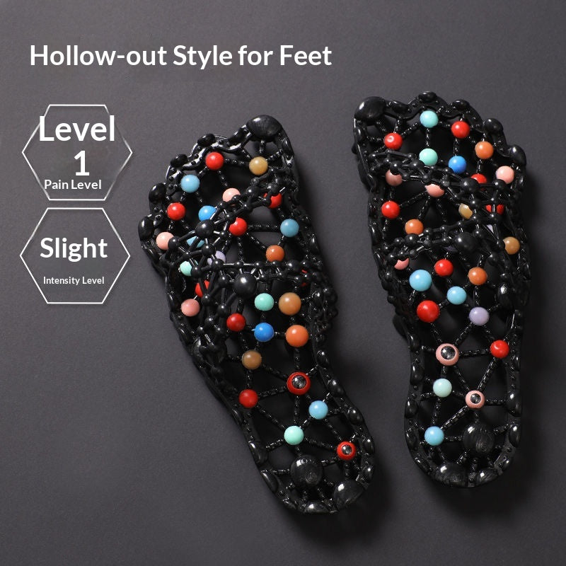 Summer Non-Slip Indoor Hollow-Out Foot-Massage Slippers For Women