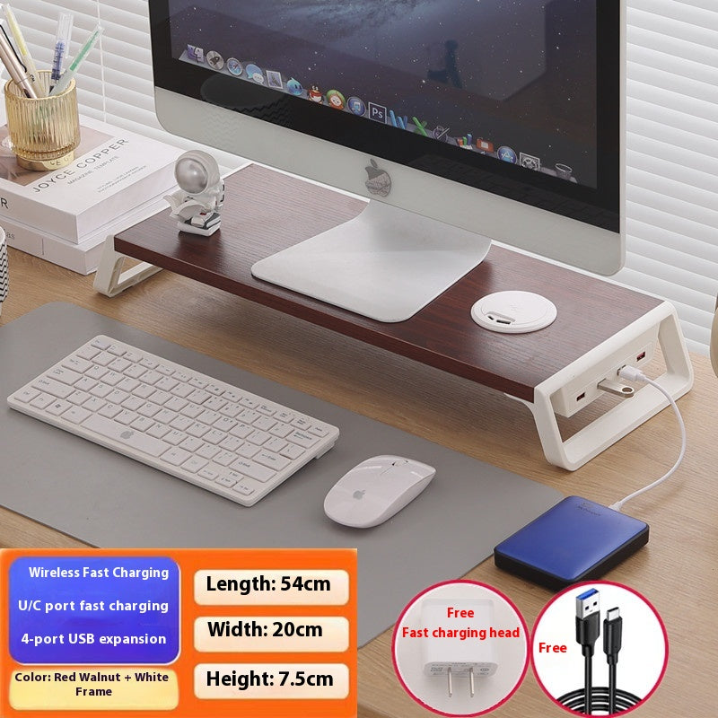 USB Docking Station Wireless Charging Storage Multi-function Indicator Light Bracket