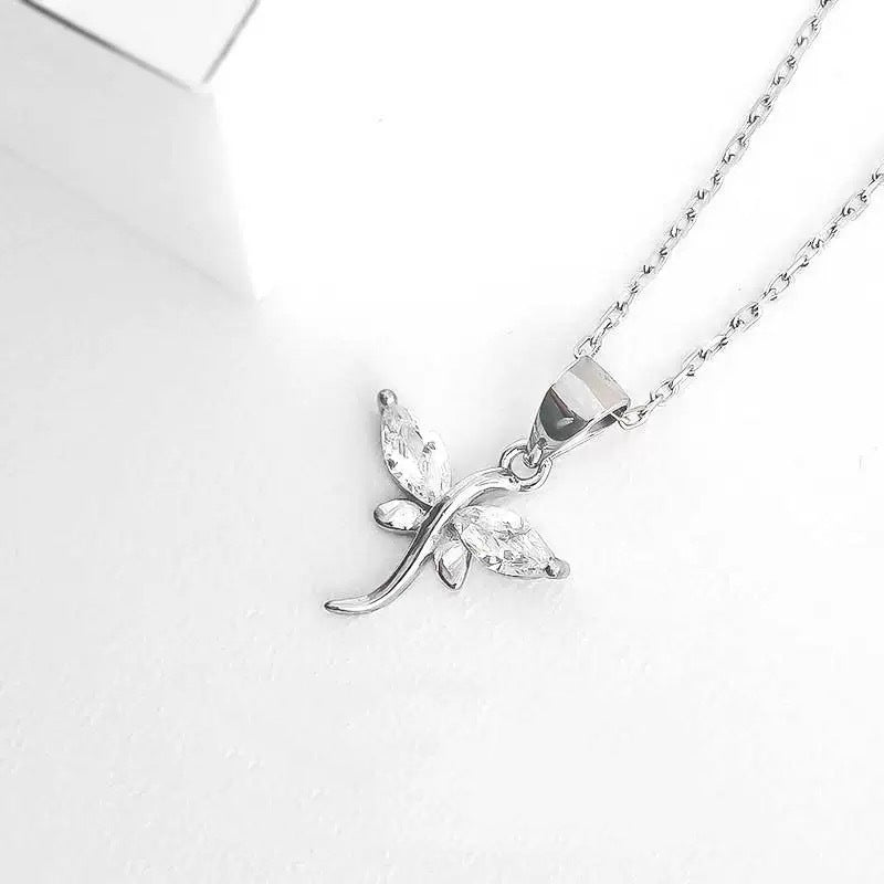 Zircon Niche Design Japanese-Korean Style Fashionable Minimalist Necklace