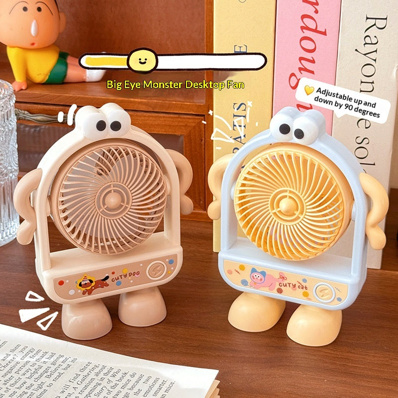 Adjustable-Angle Three-Speed Big Wind USB-Charged Gift Fan