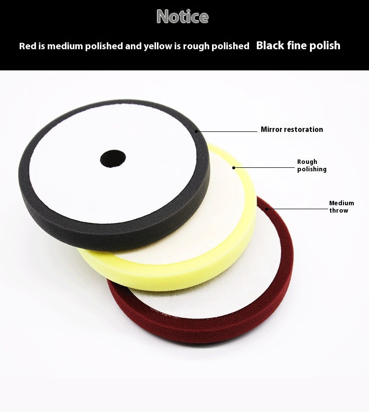 Car Beauty 6-inch Polishing Sponge Wheel Thick Medium Fine