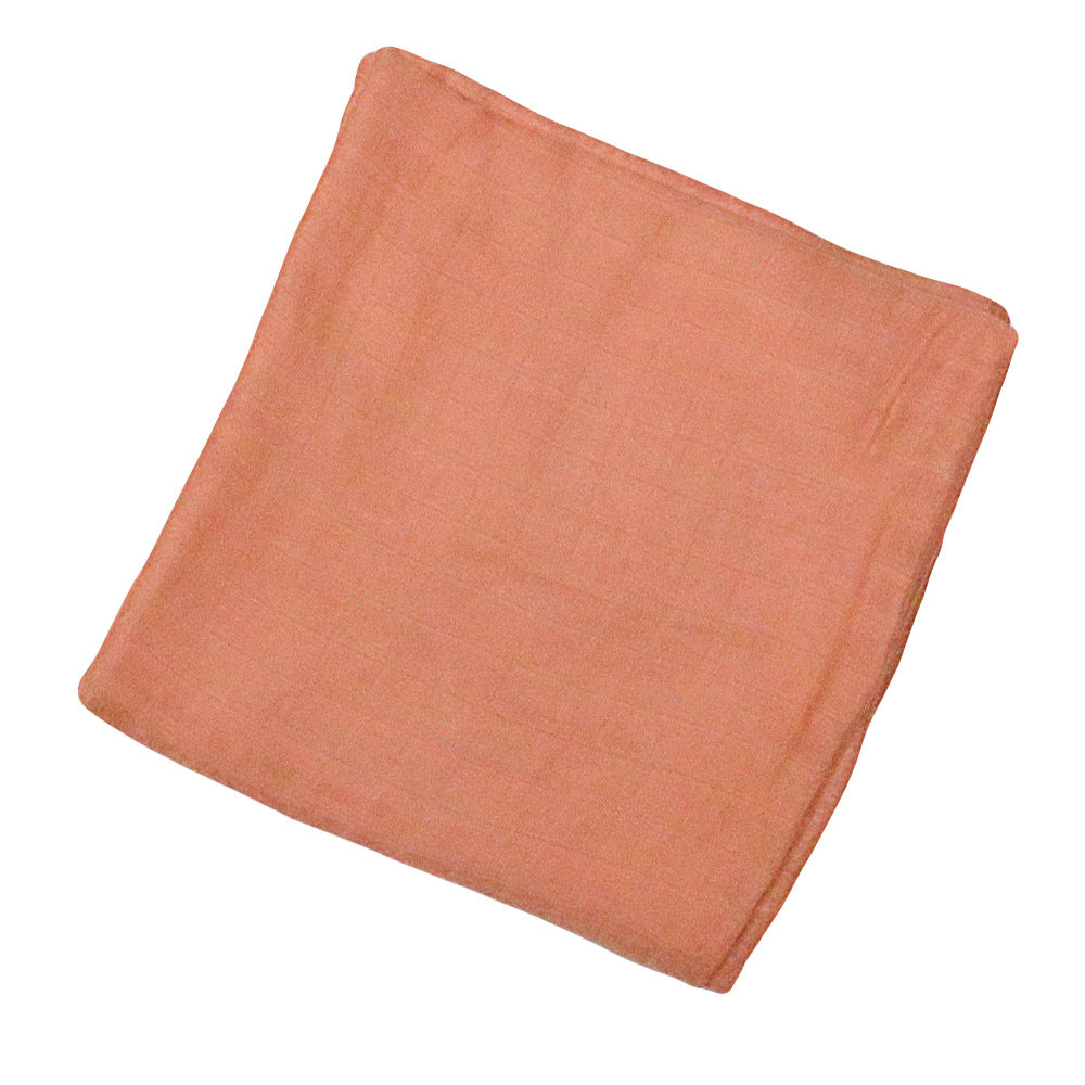 Solid-color Double-layer Gauze Bath Towel