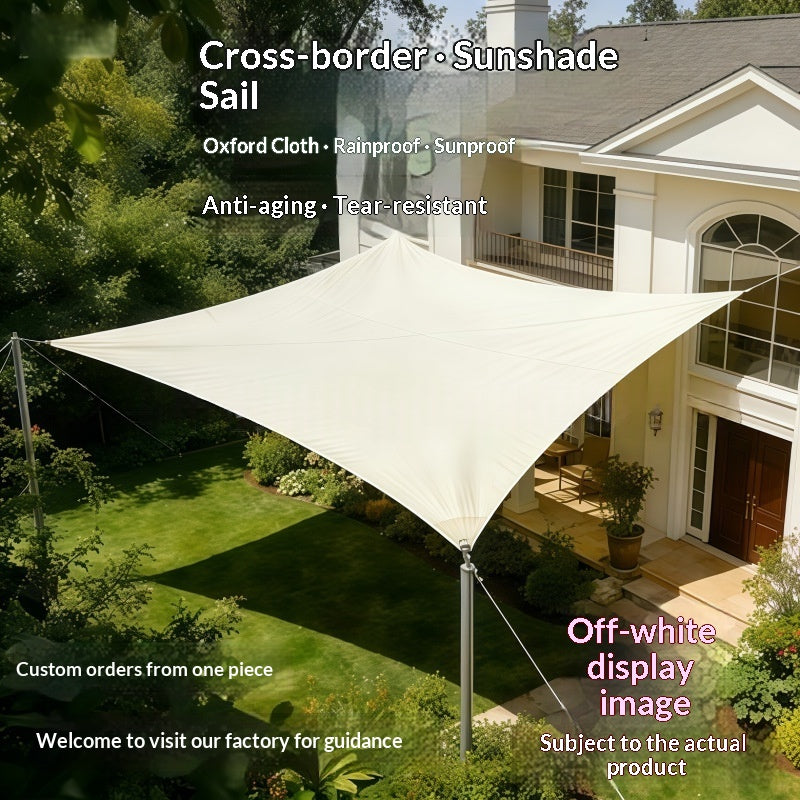 Thickened Oxford Cloth Sunshade Sail For Outdoor Courtyards
