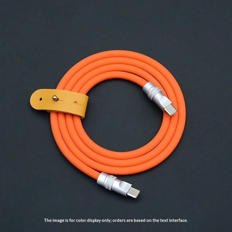 PD Fast-charging Dual-head Ultra-soft Silicone Data Cable