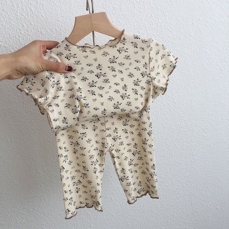 Stylish New Korean-style Short-sleeve Outfit For Babies