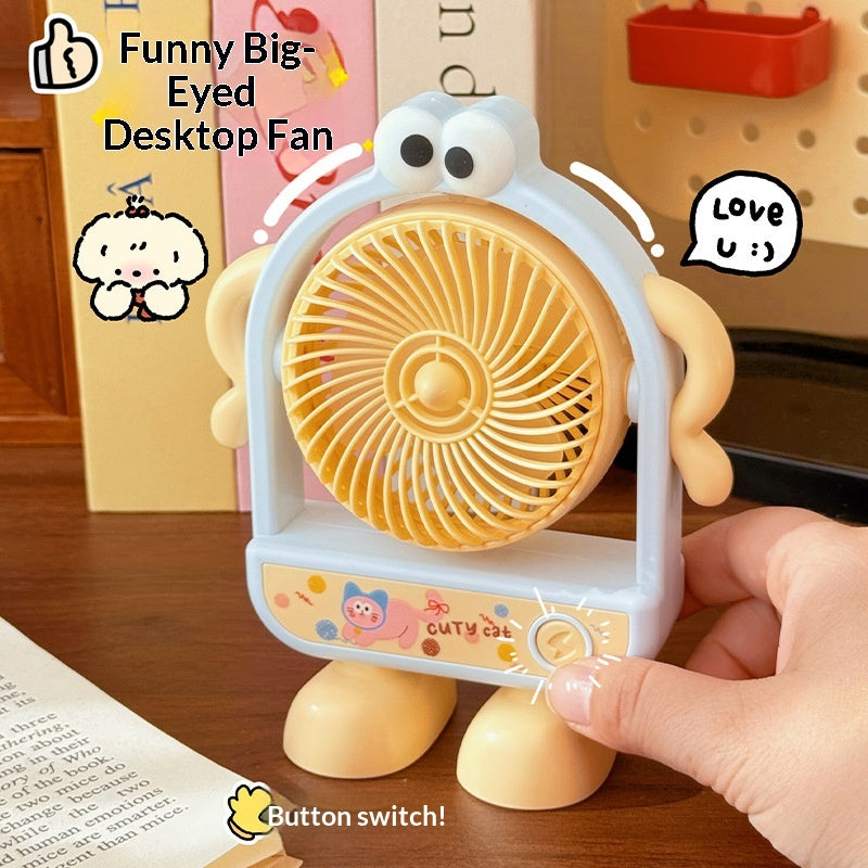 Adjustable-Angle Three-Speed Big Wind USB-Charged Gift Fan