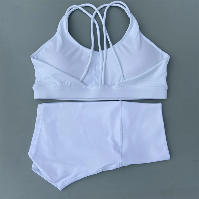 Solid Color Women's Tight Yoga Cycling Shorts Underwear Suit