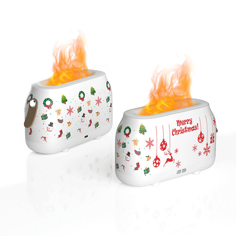 New Nordic-style Simulated Flame Aromatherapy Machine, Humidifier, Bedroom Ambient Light, Air Purifier, Smart Home Gift