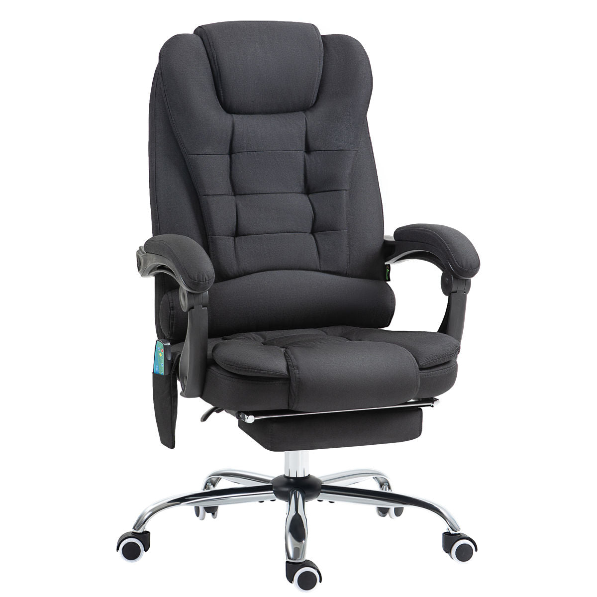 Vinsetto Six-Point Massage And Heated Office Chair - Black