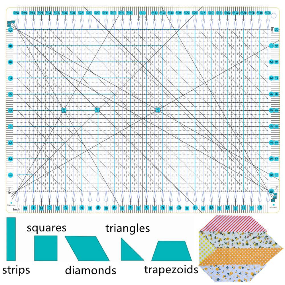 Clothing Cutting Tools DIY Sewing Measuring Template Drawing Plastic Patchwork Ruler