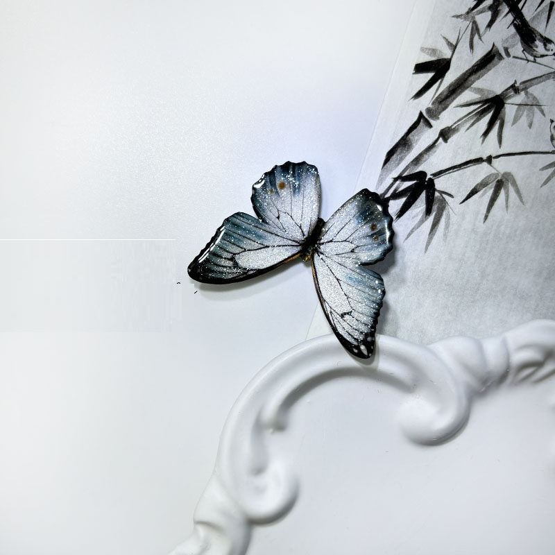 Minimalist Ink-wash Style Butterfly Hair Clip