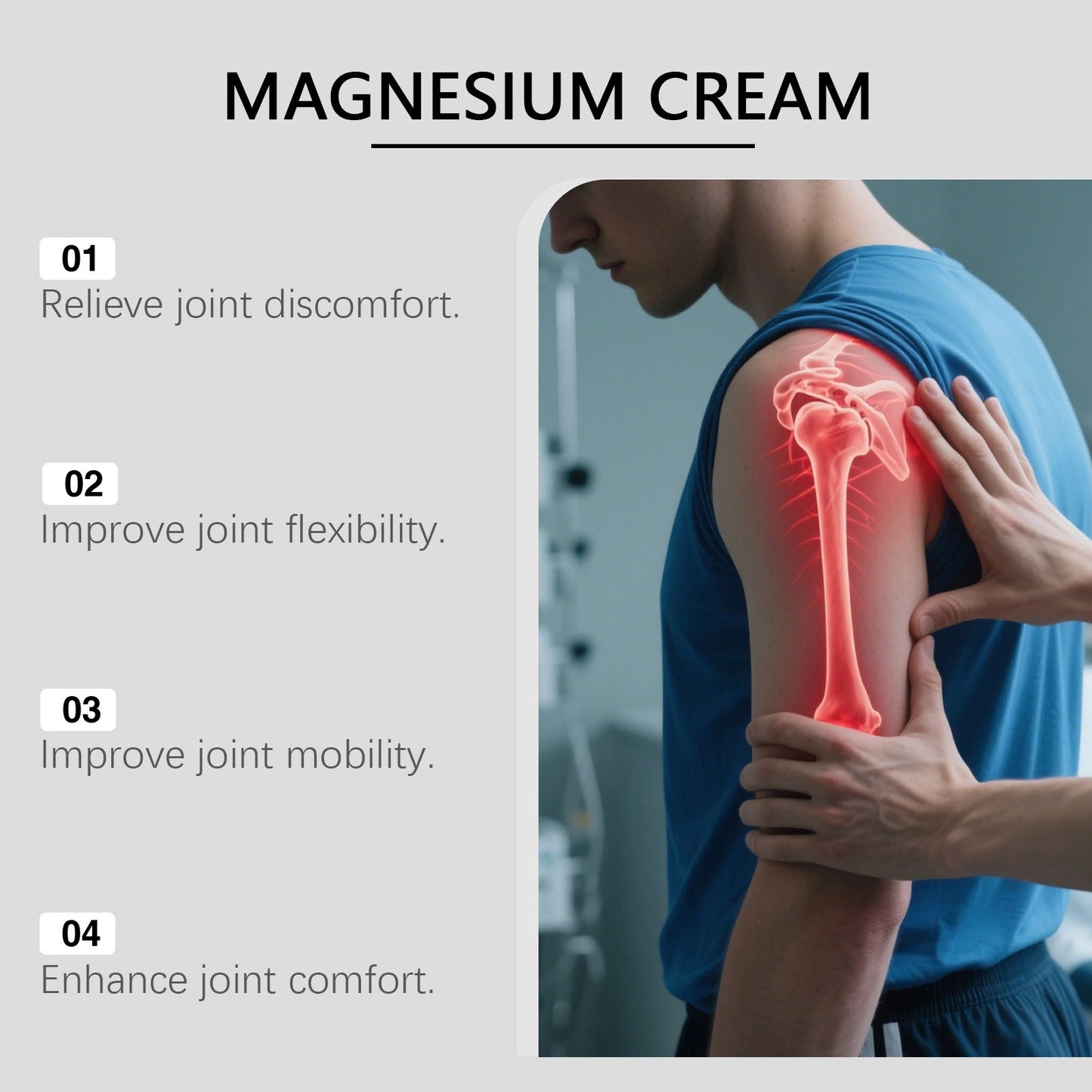 Magnesium Joint Care Cream For Soothing And Moisturizing Body Skin