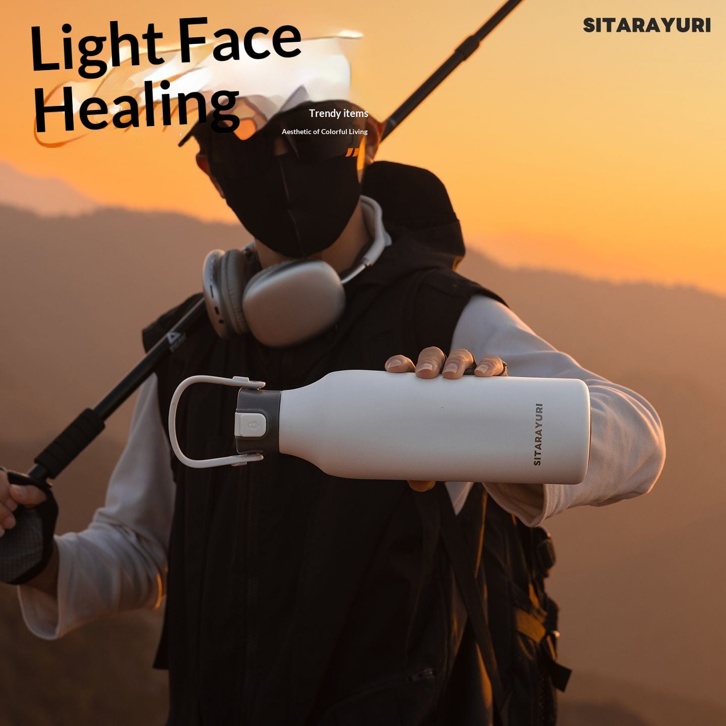 Outdoor Portable Straw Cup With A Stylish Handle