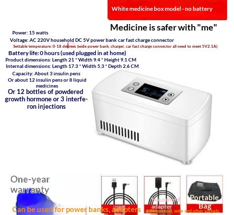 Portable Insulin Cooling Box For Travel