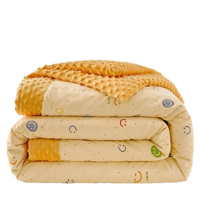 Korean Style Pure Cotton Beanie Velvet Winter Quilt Student Dormitory Machine Washable