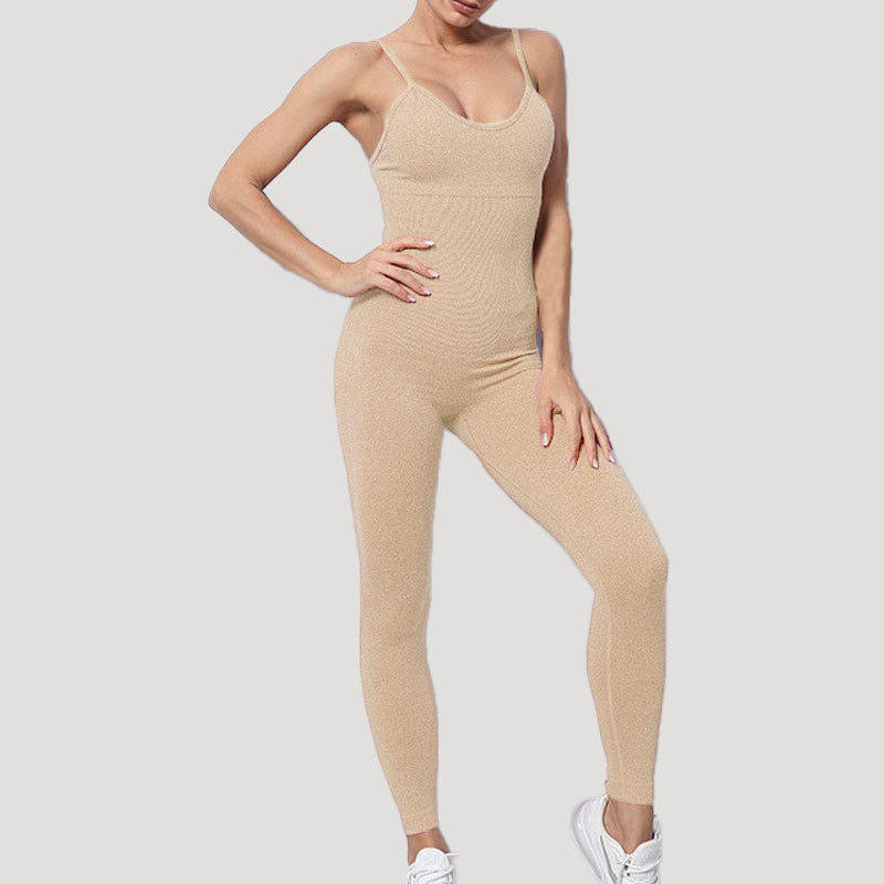 Summer New Plus Size Bikini Sports Sling Vest Nude Feel Violently Sweat Body Shaping S Yoga Shorts Jumpsuit