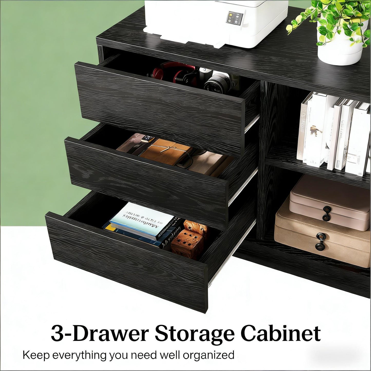 Reversible Corner Office Desk,L-Shaped Computer Desk,Executive Desk