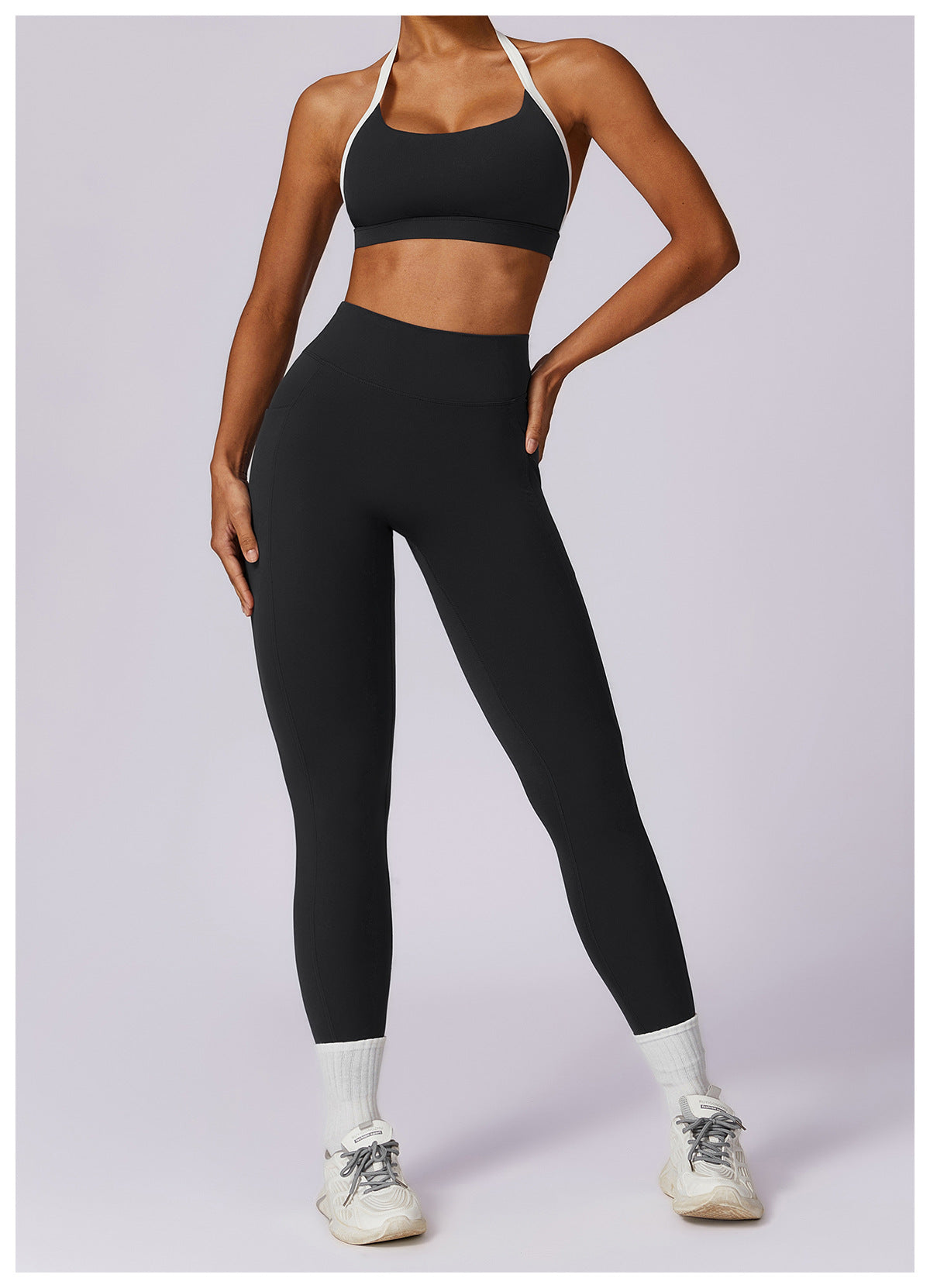 Halter Shockproof Beauty Back Yoga Bra