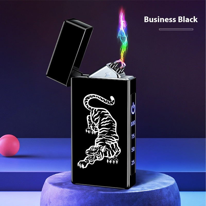 Double-layer Windproof Charging Intelligent Power Display Lighter