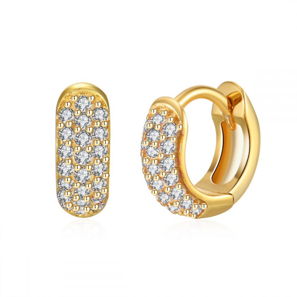 Color Zircon Ear Studs Popular Fashion Best-seller