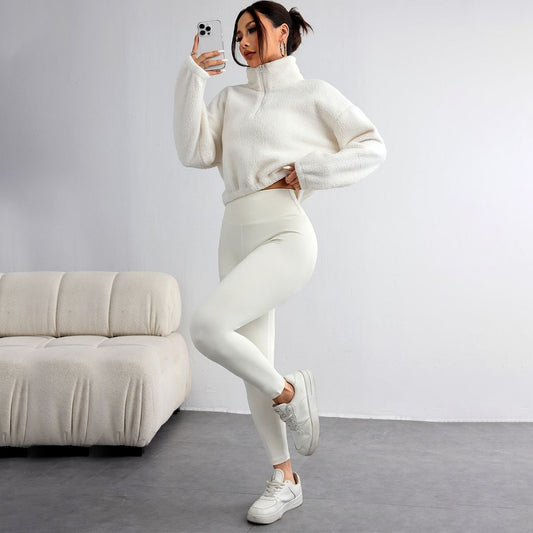 Fleece Sweatshirt Yoga Outdoor Leisure Sports Three-piece Suit